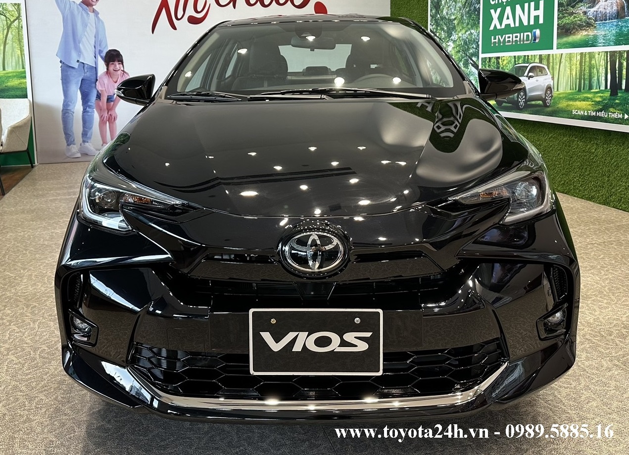 Toyota Vios 1.5G 2023 màu đen ánh, Hình ảnh xe, Bảng giá lăn bánh, Thông số kỹ thuật mới nhất hôm nay
